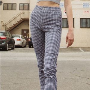 RARE Brandy Melville gingham Tilden pants